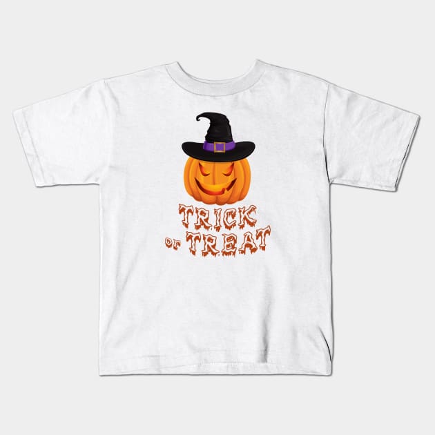 Trick or Treat Kids T-Shirt by Sham
